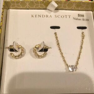 Mother’s Day gift 💝 Kendra Scott Gold Earrings and Necklace Set